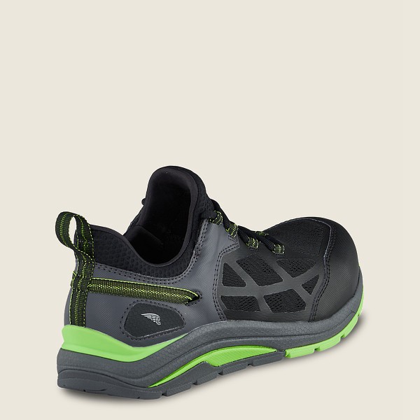 Zapatos de Trabajo Red Wing Hombre Negros/Verdes - Cooltech™ Athletics - Safety Toe - 759-HENVLK